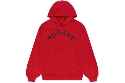 Sp5der VVS Hoodie Red Men's FW24 US