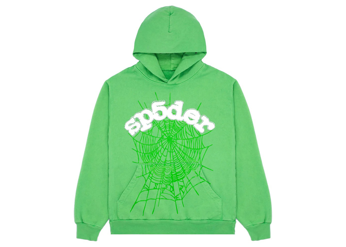 Sp5der Web Hoodie Slime Green Men's - SS23 - US