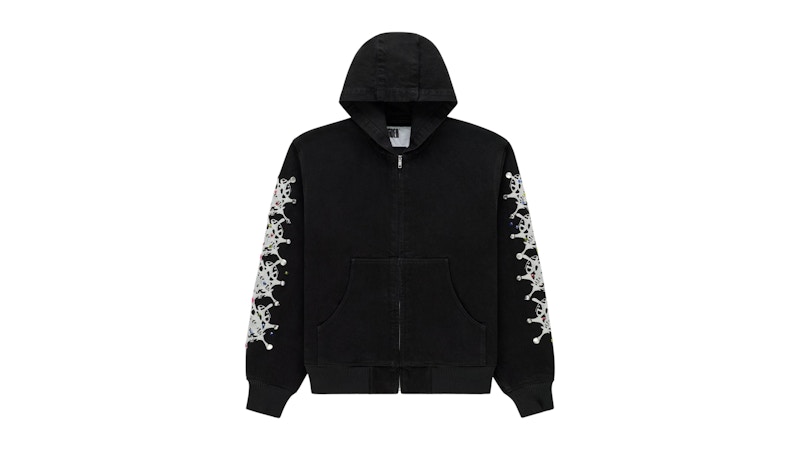 Sp5der Webstone Denim Jacket Black