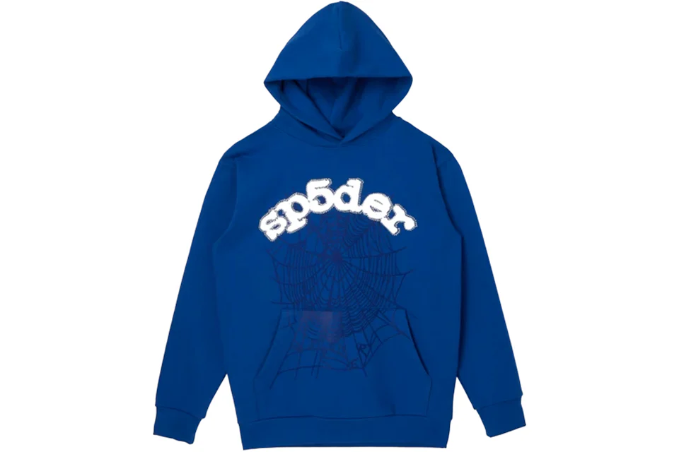 Hoodie Sp5der Websuit en azul