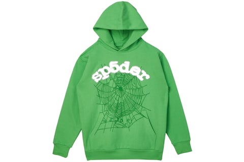 Sp5der Websuit Hoodie Green Men's SS21 GB