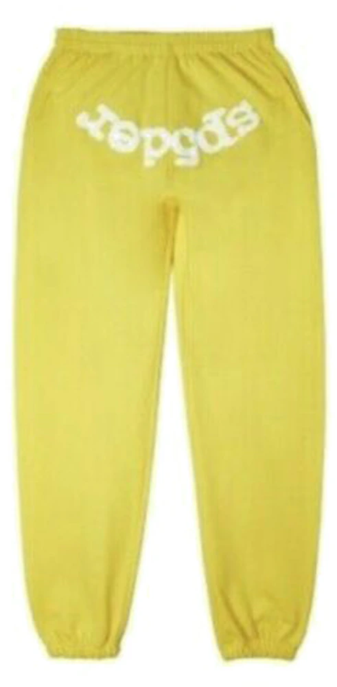 Sp5der Websuit Sweatpant Yellow Men's - SS21 - US