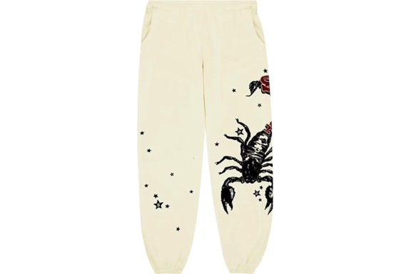 Sp5der x Mariah The Scientist Scorpion Jogginghose Creme