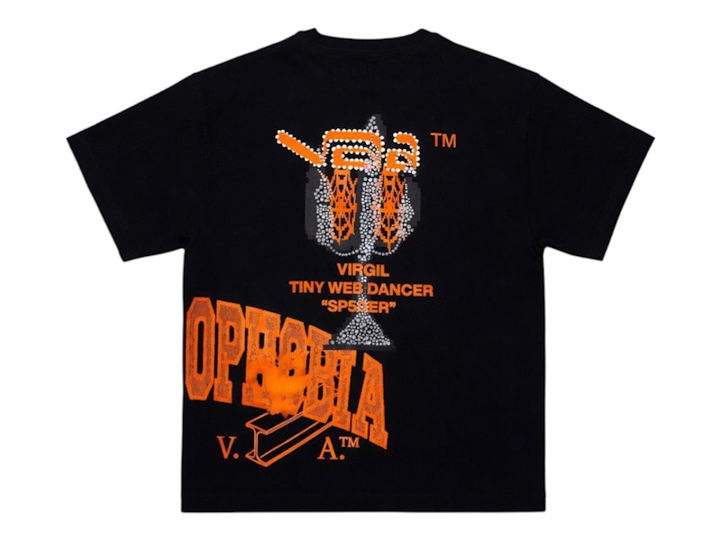 Sp5der x VAA Virgil Abloh T-shirt Black Men's - SS26 - US