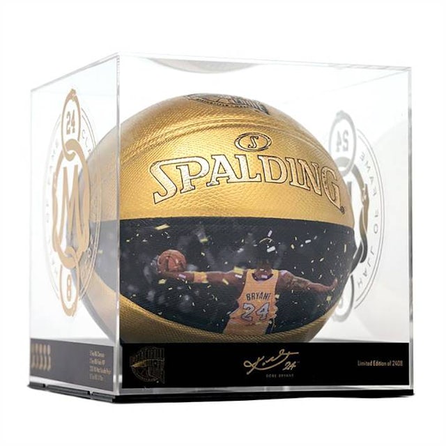 Spalding Fast S Highlight Basketball Size-7 ( Black/Gold)