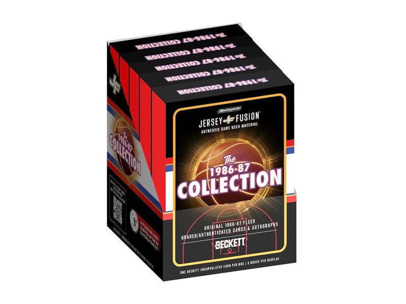 Sportscards Jersey Fusion: la scatola da esposizione della collezione 1986-87