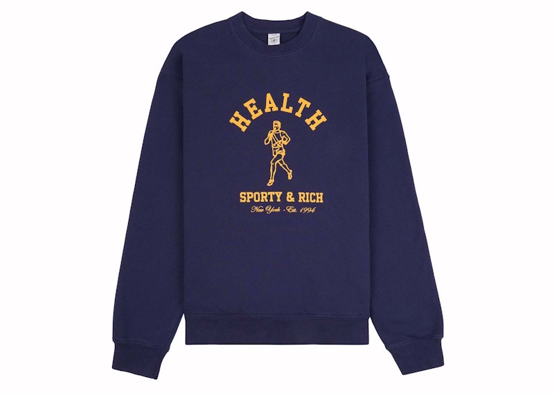 Sporty & Rich x adidas Originals NY Running Club Crewneck Navy