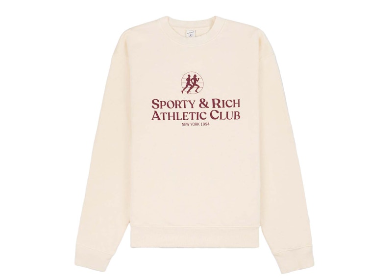 Sporty & Rich x adidas Originals S&R Athletic Club Crewneck Cream