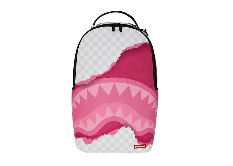Sprayground 3D Check Backpack White/Pink