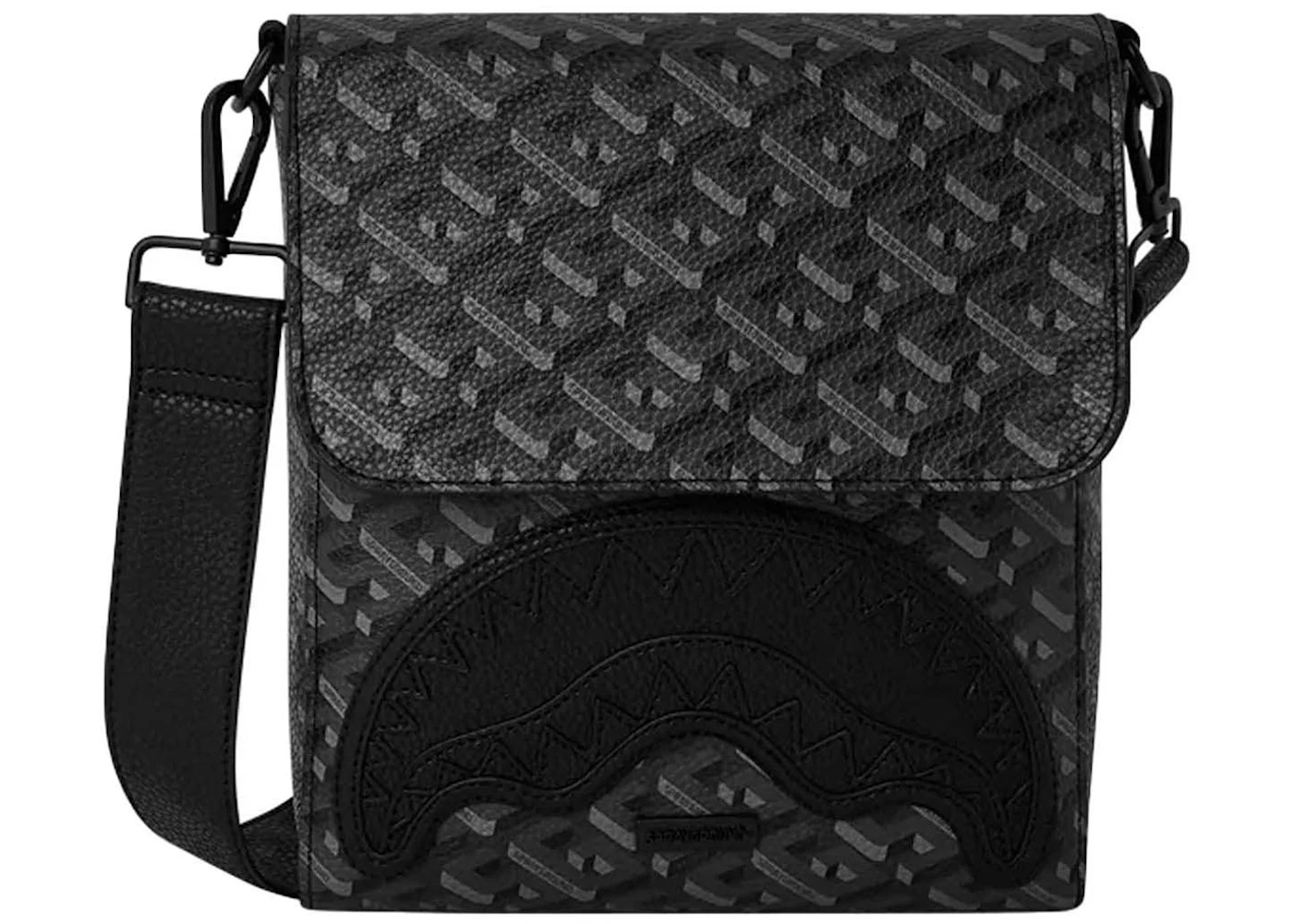 Sprayground Metallic Messenger Bag Sprayground 3DSG Blackout Sling