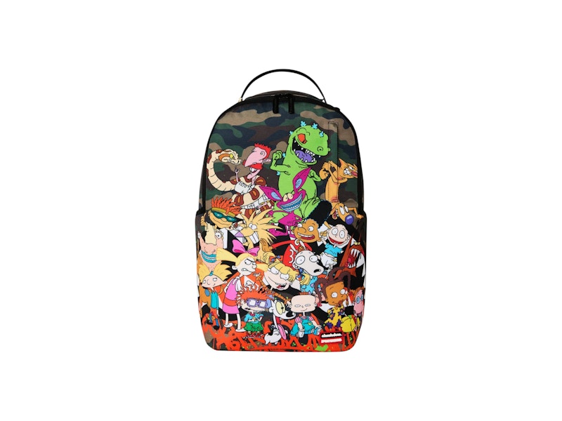 Sprayground 90's Nick Camo with Graffiti Backpack Multicolor