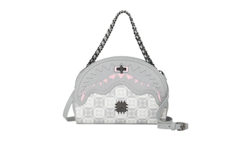 Sprayground A.I.8 African Intelligence Booked & Busy Shark Handbag Multicolor