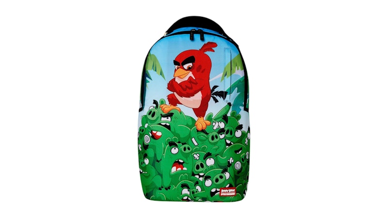 Pre-owned Sprayground Angry Birds Pig Mountain Backpack In Multi