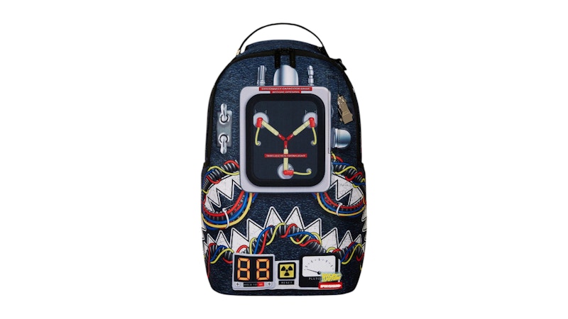 Pre-owned Sprayground Back To The Future Flux Mode Backpack In Multi