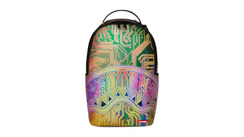 Sprayground Circuit Board Magnetic Grid Backpack Multicolor