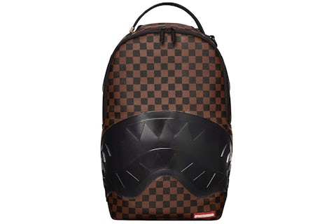 Sprayground Clear Rubber Sharks In Paris DLXSV Backpack Brown