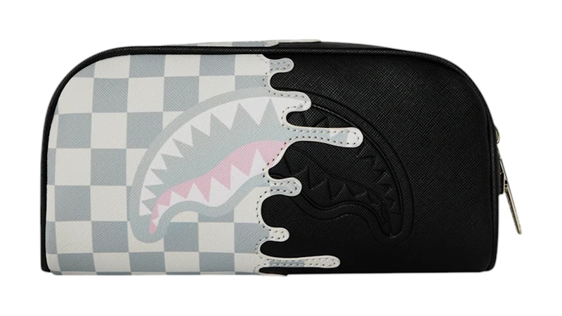 Sprayground Cream Check Pouch Multicolor