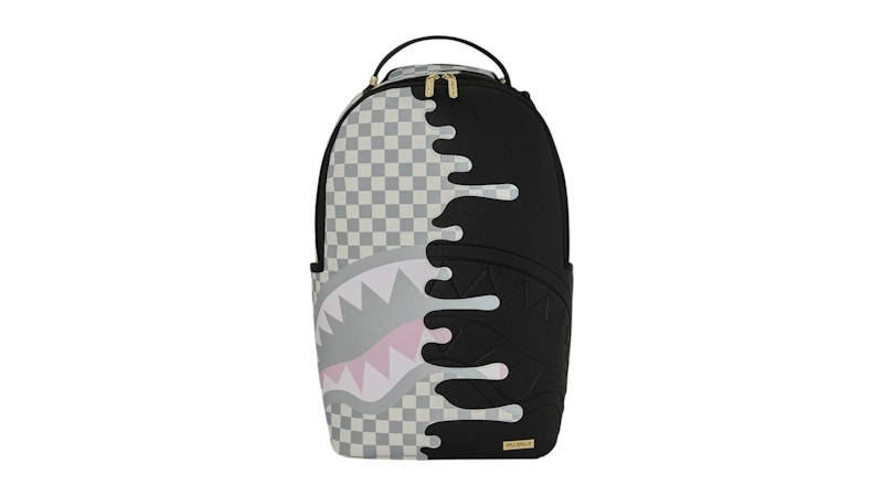 Sprayground Cream Check Unfinished Shark DLXSV Backpack Multicolor