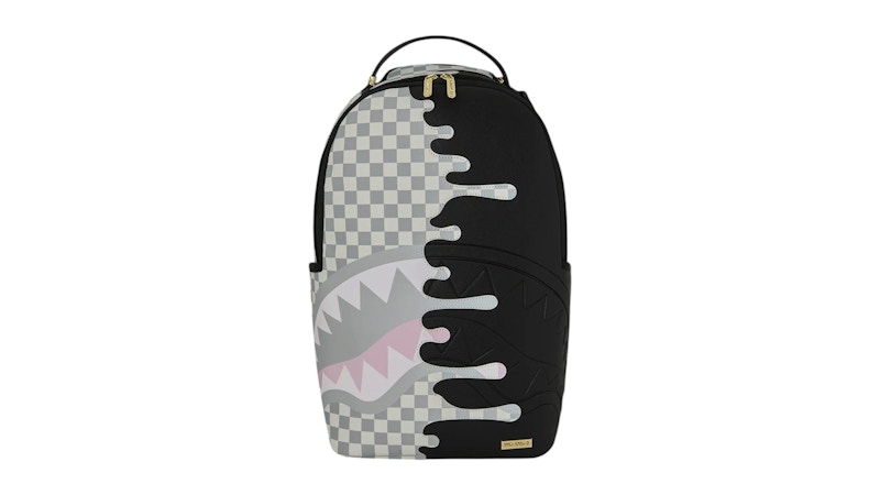 Sprayground Cream Check Unfinished Shark Dlxsv Backpack