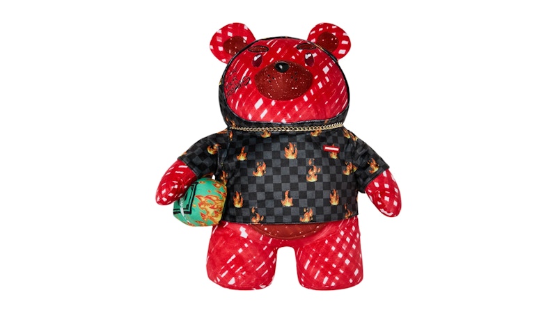 Sprayground Diablo Scribble Fire Moneybear Backpack Multicolor