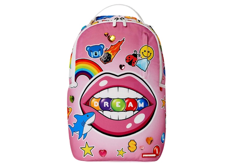 Sprayground Dream Lips DLXSR Backpack Pink Multi US