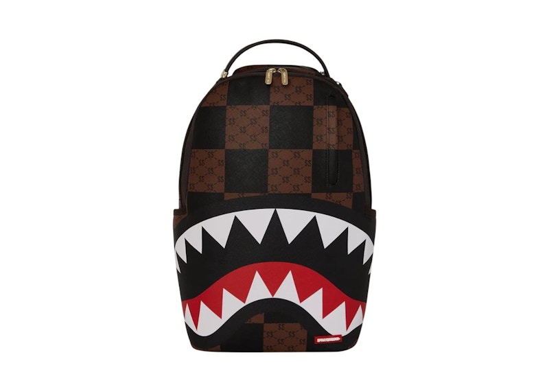 Sprayground Enlarged Check Paris Backpack Brown
