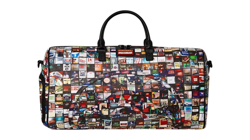 Sprayground Exit Art Collab Duffle
