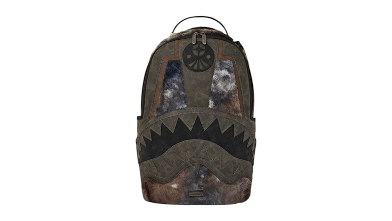 Sprayground Foundation Days Fur Coat Shark Backpack Multicolor