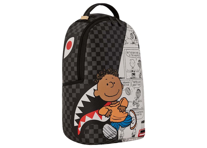 Pre-owned Sprayground Franklin Reveal Backpack In Grey/white In Multi