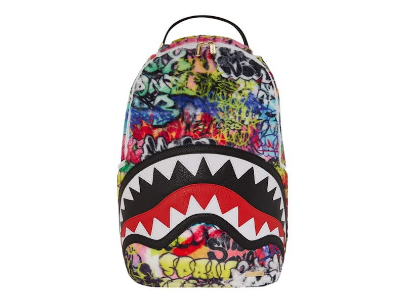 Pre-owned Sprayground Fur Graff Backpack Backpack In Multi