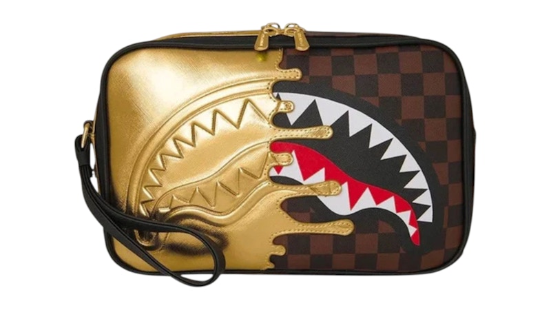 Sprayground Gold Bag Brown/Gold
