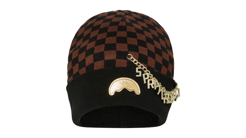 Sprayground Gold Chain Check Beanie Multicolor