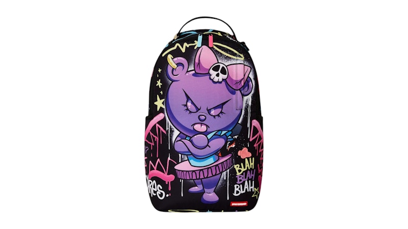 Pre-owned Sprayground Gummy Girl Blah Blah Blah Dlxr Backpack In Multi