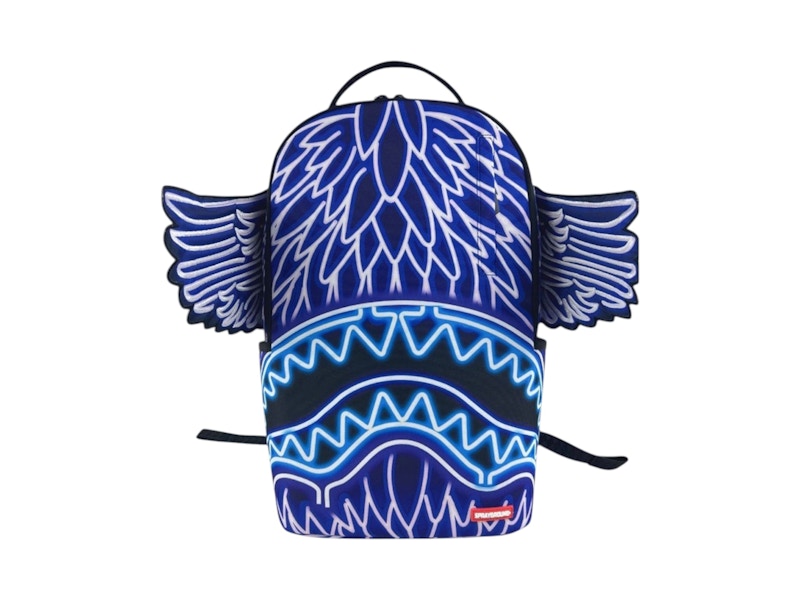 Pre-owned Sprayground Hacked Shark Dlxr Backpack In Multi