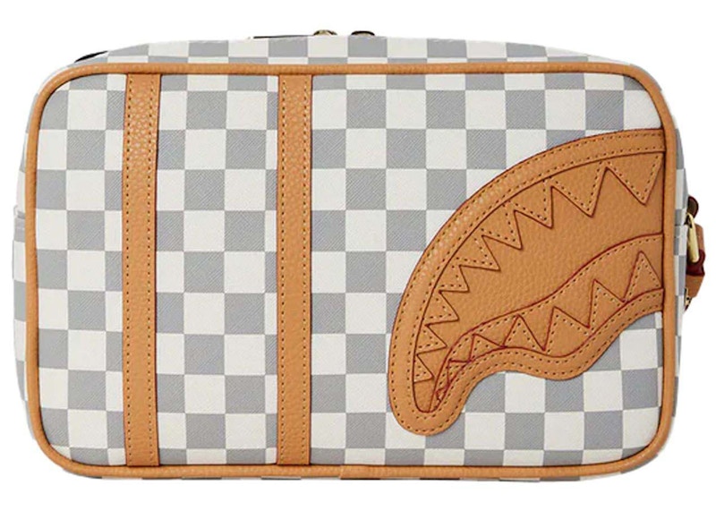 Sprayground Henny Raceway Cream Brick Toiletry Grey