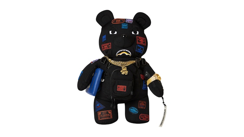 Pre-owned Sprayground James First Class I Got These Stamps Moneybear Backpack In Multi