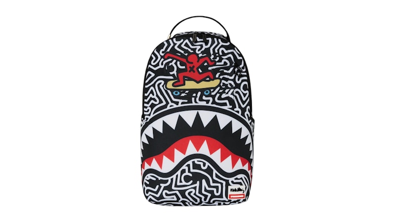 Zaino Sprayground Keith Haring Skater Shark DLXSR Multicolore
