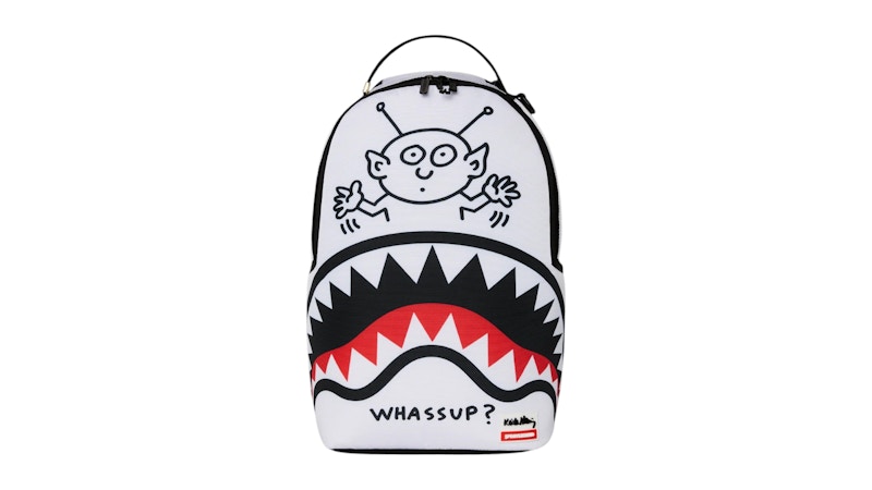 Pre-owned Sprayground Keith Haring Whassup Alien Dlx Backpack In Multi