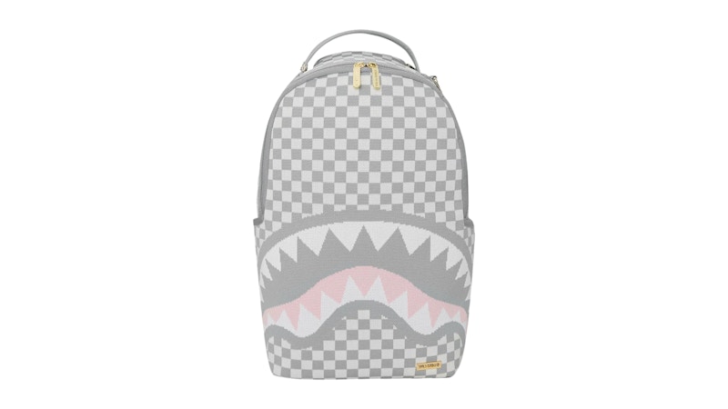 Pre-owned Sprayground Knit Sharks In Paris In Cream Dlx Backpack In Multi