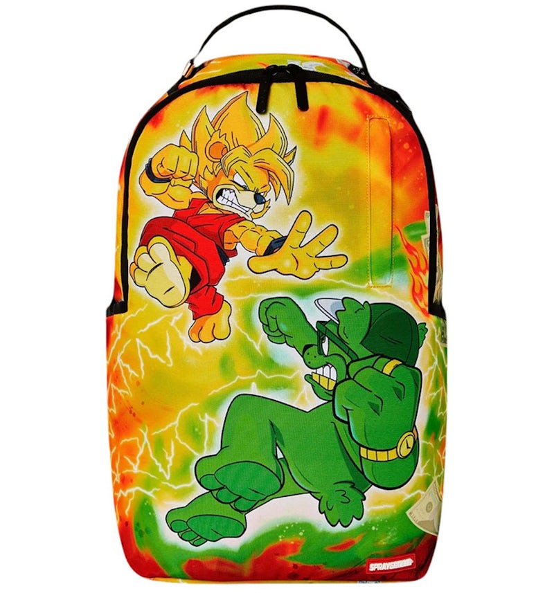 Sprayground Kombat Of The Bears (DLXSR) Backpack Yellow/Green/Red US