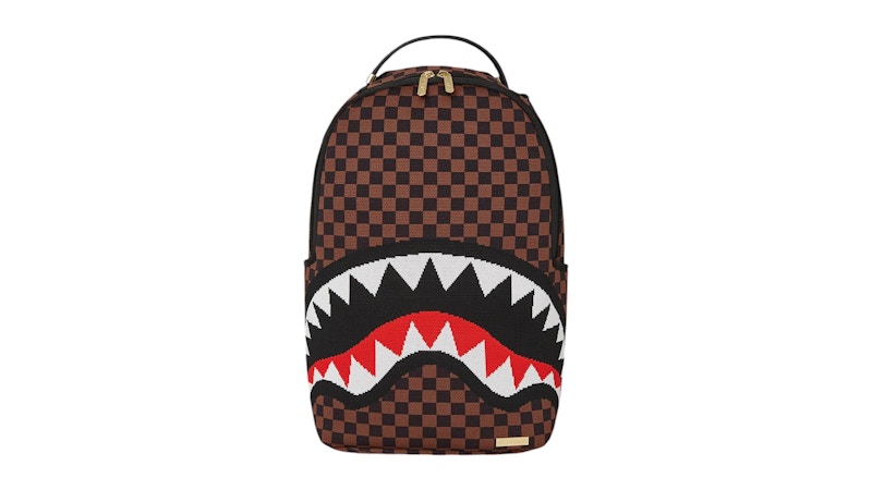 Pre-owned Sprayground Kyotoknit Sharks In Paris Dlx Backpack In Multi
