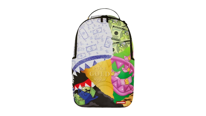 Sprayground Mean Money Collage Backpack Multicolor