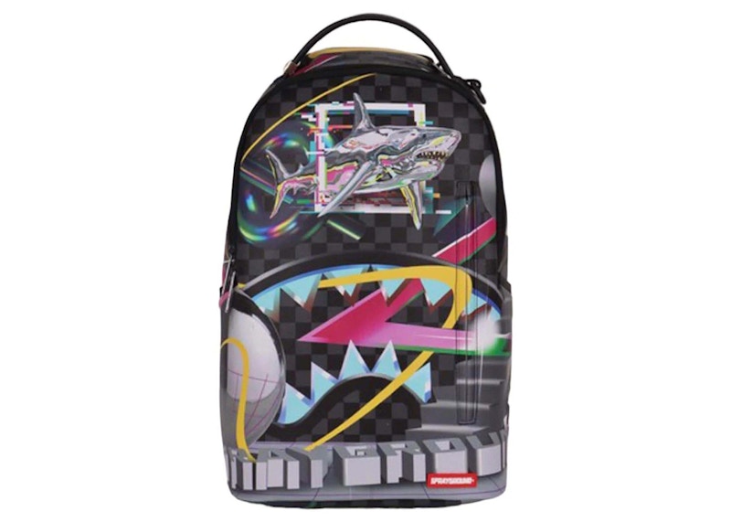 Sprayground Mind Trip Shark Dose (DLX) Backpack Black/Grey/Multi US