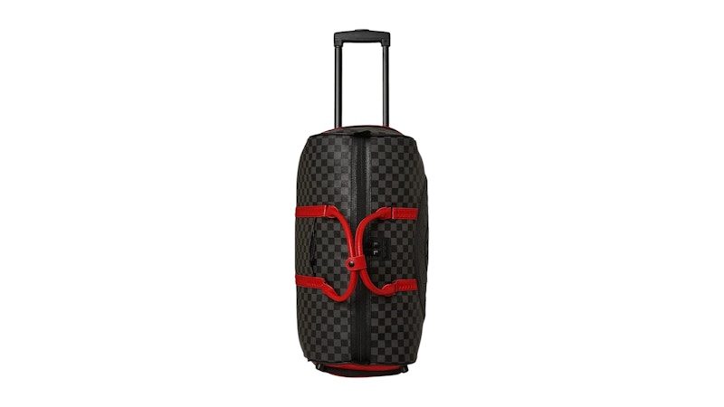 Pre-owned Sprayground Monaco Shark Club Duffle Wheely In Multi