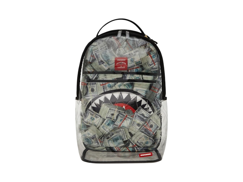 Sprayground Money Pile DLXS Clear Backpack White in PVC - US