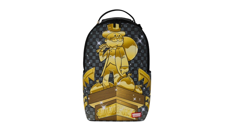 Sprayground Monopoly Collab Get the Gold Backpack Multicolor