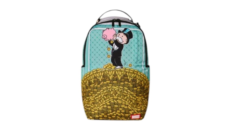 Sprayground Monopoly Money Pile Backpack Multicolor