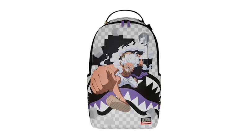 Pre-owned Sprayground One Piece Gear 5 Luffy Checkered Smash Backpack In Multi