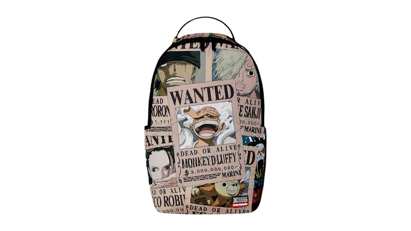Pre-owned Sprayground One Piece Wanted Shark Posters Backpack In Multi
