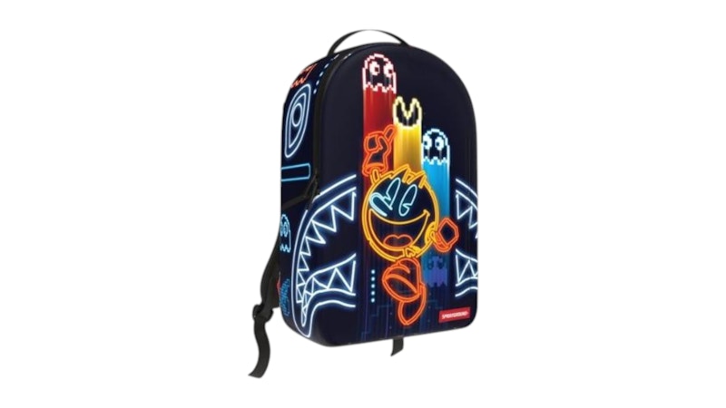 Sprayground Pacman Neon Shark Backpack Black/Neon
